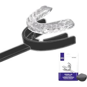 KOHEEL GS Bite Modellabile per Bruxismo e Serramento dei Denti, Bite Notturno per Alleviare il Bruxismo, Confezione da 5 Pezzi (Piccolo nero)