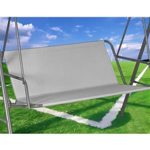 YYJAILZQ Coprisedile di Ricambio per Dondolo da Giardino,Coprisedili per Altalena da Giardino,Impermeabile 600D Oxford Tessuto Dondolo da Giardino Coprisedile,Resistente (138 * 50 * 50cm,Grau)