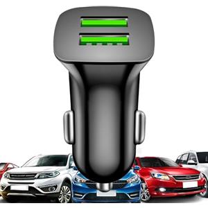 Xvilmaun Caricabatteria da auto USB a 2 porte,Caricabatteria da auto USB, Caricatore per auto USB, Caricatore per auto USB a 2 porte Caricatore per auto a ricarica rapida Caricatore USB per auto