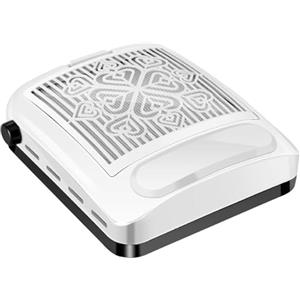 Txmyxgs Aspirapolvere Professionale Nail Improvement 100w,Aspirapolvere Per Unghie Con Velocità E Intensità Di Aspirazione Regolabili,Filtro Riutilizzabile, Per Manicure Unghie,Incisione,Lucidatura(Bianco)