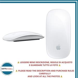 Apple Magic Mouse USB-C bianco con superficie Multi-Touch, design Apple elegante