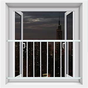QJSZMEI Inferriata for Finestre di Sicurezza, Grate for Finestre, Sicurezza Barre, Parapetto for Finestre for Bambini e Animali Domestici, Cancello Sicurezza Bambini, for Proteggere la Sicurezza dei Bambini