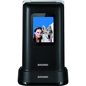 BRONDI Amico Prezioso cellulare dual sim per aziani colore black metal