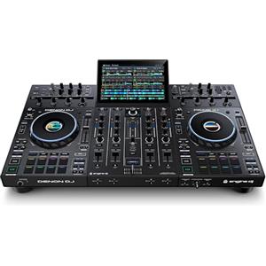 Denon DJ PRIME 4+ Controller Indipendente per DJ Con Stem Separation a 4 Deck, Streaming Wi-Fi, Mixer Drop Sampler, Touchscreen da 10, Controllo Luci