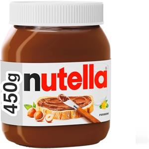 Nutella - Crema Spalmabile alle Nocciole e Cacao, Senza Glutine, Conservanti e Grassi Idrogenati, Ottimale a Colazione, Vasetto da 450 gr