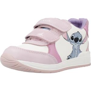 Geox B Rishon Girl A, Scarpe Primi Passi Bimba 0-24, White Pink, 25 EU