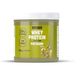 Weider Whey Protein Cream (250g) Gusto Pistacchio, Crema Proteica Spalmabile con 24% di Proteine, con Proteina di Siero del Latte, Senza Zuccheri Aggiunti, Senza Olio di Palma