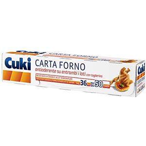 Cuki Carta Forno Antiaderente, Larghezza 36cm,1 Confezione da 50metri