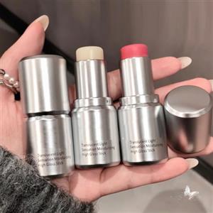 KARLOR Highlighter Blush Stick, 2 pezzi traslucidi, idratanti, lucidi, per trucco coreano (2 + 4)