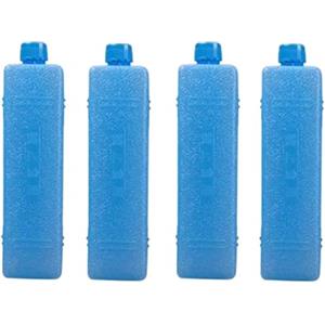 Erconsso Confezione di 4 di ghiaccio da 200 ml, per sacchetti refrigeranti, salvaspazio, portatili, riutilizzabili, per portapranzo, ventilatore, frigorifero, picnic