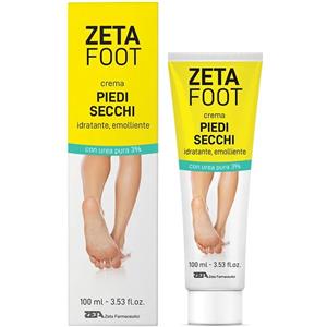 ZETA FARMACEUTICI SpA Zetaf Crema Piedi Secchi 100 ml - Idratante e Ammorbidente per Piedi Secchi