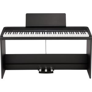 KORG - B2+SP BK Pianoforte Digitale con Stand e Pedaliera; 88 Tasti Pesati Natural Weighted Hammer Action; Suono Pianoforte Acustico; Speaker Integrati; USB MIDI; Piano Digitale Home