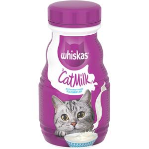 Whiskas Cat Milk 200 ml - Latte per Gatti Povero di Lattosio, Alta Digeribilità