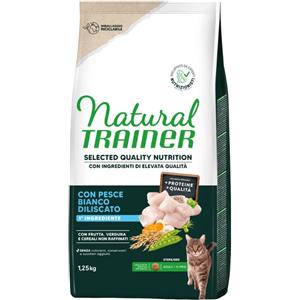 Natural Trainer Trainer Natural Selected Quality Nutrition Pesce Bianco 1,25kg Crocchette Gatti Sterilizzati Adult Scadenza Prodotto 08/2026