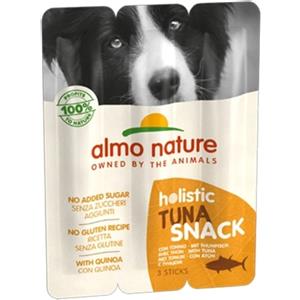 Almo Nature Holistic Snack per Cani Adulti con Tonno e Quinoa - Snack Naturale Senza Additivi, Confezione da 600g