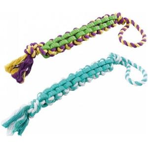 Ferplast Gioco Corda per Cani Small in Cotone e Gomma Dura con Maniglia