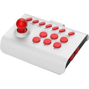 Generico Gioco Arcade Stick Joystick per Switch per PS4 per PS3 Ultimate Pandora Box PC per Android IOS Mobile Phone Arcade Lotta Controller (white red)