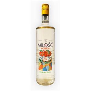 Lucano Milosc Vodka Pesca - Vodka Italiana alla Pesca Bianca e Gialla - Aromi Mediterranei e Note Agrumate - Perfetta per Cocktail e Mixology - Vol. 20% - Bottiglia da 1L