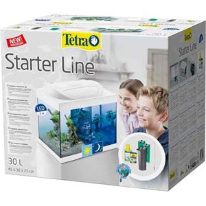Generico Tetra Acquario Starter Line 30 Led 6W Completo 41x30x25cm 30 litri con Luce Notturna Bianco