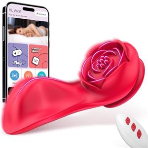 Beslow Vibratoriper Donne Sex Toy Per Coppie - Vibratoreper Donna Professionale Stimolatore Clitorideo per Lei con 7 Vibrazioni, Vibratore Indossabile a Farfalla con App e Telecomando Sexytoysys Coppia