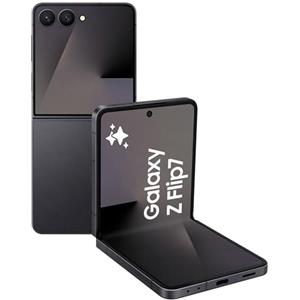 Samsung Galaxy Z Flip7 Smartphone AI pieghevole, 3 anni di Garanzia del produttore, RAM 12GB, 512GB, Display 4,1" Super AMOLED/6,9" Dynamic AMOLED 2X, Fotocamera 50MP, Jetblack [Versione italiana]