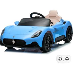 Mondial Toys Macchina Elettrica per Bambini Maserati Cielo MC20 12v Full Optional - Auto Elettrica per Bambini con Porte Apribili e Telecomando (Celeste)