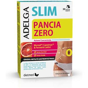 Dietmed Adelgaslim - Pancia Zero Integratore Alimentare, 30 capsule