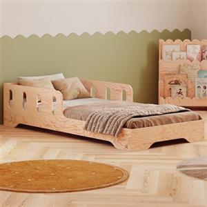 smartwood Letto Montessori Bambini 70x140 - Letto Singolo in Legno FSC con Sponda Anticaduta e Doghe Flessibili, portata 230 kg - Per Bambino e Bambina - Montaggio semplice - TILA 6