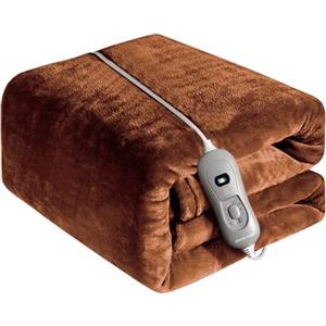 ECO-DE ECODE® Coperta Elettrica Matrimoniale Riscaldante Grande - Termocoperta e Caldo Plaid Termico Elettrico con Telecomando e Timer - Coperte Riscaldabili per Letto Divano o Ufficio 3 Livelli di Calore