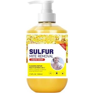 Generico Bagnoschiuma allo zolfo, detergente multiuso e doccia, formula idratante profonda, per casa, viaggio, bagno, doccia, donne, uomini, uso quotidiano, spa, uso rilassante (A#)