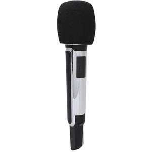 Tbest Microfono Dinamico Wireless Professionale Ad Alta Prestazione Karaoke Cantante per Esibizioni Teatrali Trasmissioni in Diretta Addominali in Metallo