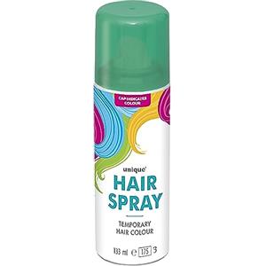Party Buz WE VALUE YOUR TRUST Spray colorato temporaneo per capelli, lavabile, per feste, travestimenti, feste e Halloween, 133 ml (spray verde, 1)