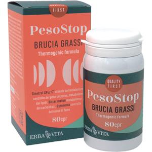 ERBA VITA GROUP SpA Erba Vita PesoStop Brucia Grassi 80 Compresse - Integratore per Dimagrimento