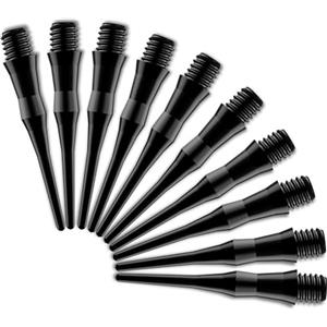CyeeLife Premium Set Punte Freccette, 100 Pezzi Filettatura 2BA, Punte Freccette in Plastico, Punte Professionali, Punte Freccette Plastico, Punte di Ricambio per Softdarts,Stabili & durevoli