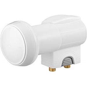Goobay 67270 Illuminatore LNB Universale Doppio Twin, Grigio, Bianco