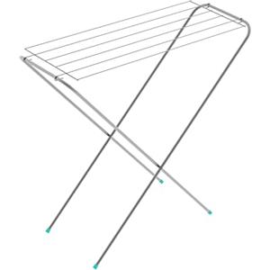 Colombo Stendino Pieghevole Salvaspazio Gazzella | Stendibiancheria Compatto in Acciaio Verniciato | 6 metri di Stenditura | Ultra Slim 1,5 cm | Leggero | da Interno | Made in Italy