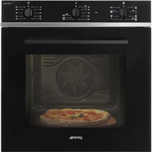 Smeg SF64M3S1PZB - Forno da incasso elettrico ventilato, 65 Litri, colore Nero, Classe energetica A