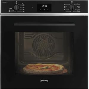 Smeg SF6400S1PZB - Forno da incasso elettrico ventilato, 65 Litri, colore Nero, Classe energetica A