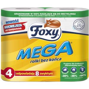 Foxy Carta Igienica FOXY MEGA 3Veli | 56 Rotoli Totali | 330 Strappi per Rotolo | Certificato PEFC