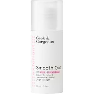 Geek & Gorgeous Smooth Out - Peeling Anti-Età con 12% AHA e Estratto Lenitivo di Fico d'India - Per Pelle Normale, Secca, Grassa e Mista - Esfolia e Illumina, 30 ml