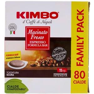 Generico Kimbo Cialde Caffè - 80 Cialde Compostabili ESE - Miscela Macinato Fresco, Forte