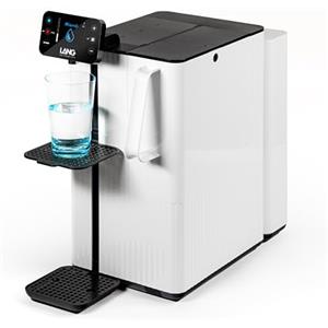 LANGWATER - Depuratore Acqua Domestico Portatile - Osmosi Inversa e Mineralizzazione - Senza Installazione - Erogatore di Acqua Calda - Senza Microplastiche - Da Banco - Minerali non Inclus