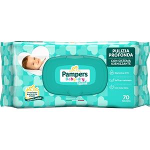 Pampers Baby Fresh - Salviettine Umidificate 70 Pezzi con Formula Esclusiva per una Pelle Pulita e Protetta