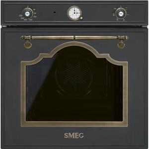 Smeg SF67C1PO - Forno da incasso elettrico ventilato, 70 Litri, colore Antracite, Grill, Classe energetica A