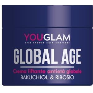 YouGlam Crema Liftante Antietà Globale 50 ml - Con BAKUCHIOL, PREBIOTICI e ACIDO IALURONICO