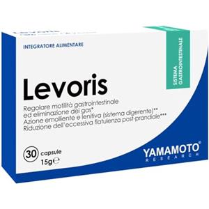 Generico Yamamotò Levoris 30 Capsule, Integratore Alimentare a base di Carbone Vegetale Attivo ed Estratti Naturali, Favorisce la Regolare Motilità Gastrointestinale, Senza Glutine, Senza Lattosio