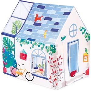 Ludi - Casa d'Interni - Da 2 Anni - Per Fare come I Grandi - Finestra, Reti di Aerazione, Cassetta delle Lettere, Grande Porta - Struttura Resistente - Smontabile e Pieghevole - 90 x 120 x 120 cm