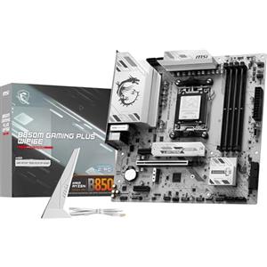 MSI B850M GAMING PLUS WIFI6E scheda madre mATX - supporta i processori AMD Ryzen serie 9000/8000/7000, socket AM5, DDR5 Memory Boost fino a 8200+ MT/s (OC), slot PCIe 4.0 x16 - Wi-Fi 6E e LAN 2.5G
