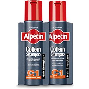 Alpecin - Shampoo alla caffeina C1, 2 x 250 ml - Previene la perdita di capelli ereditaria, ideale per la maggior parte dei tipi di capelli