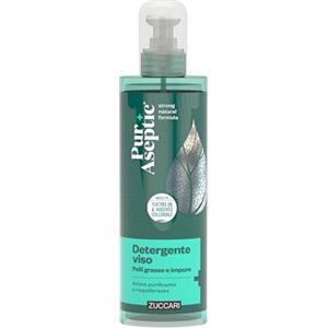 Zuccari PurAseptic Detergente Viso Pelli Impure, Flacone da 250ml, Con Silver Tea Tree Oil, Acido Undecilenico, Hamamelis e Niacinamide, Detersione Purificante per Pelli Grasse e a Tendenza Acneica